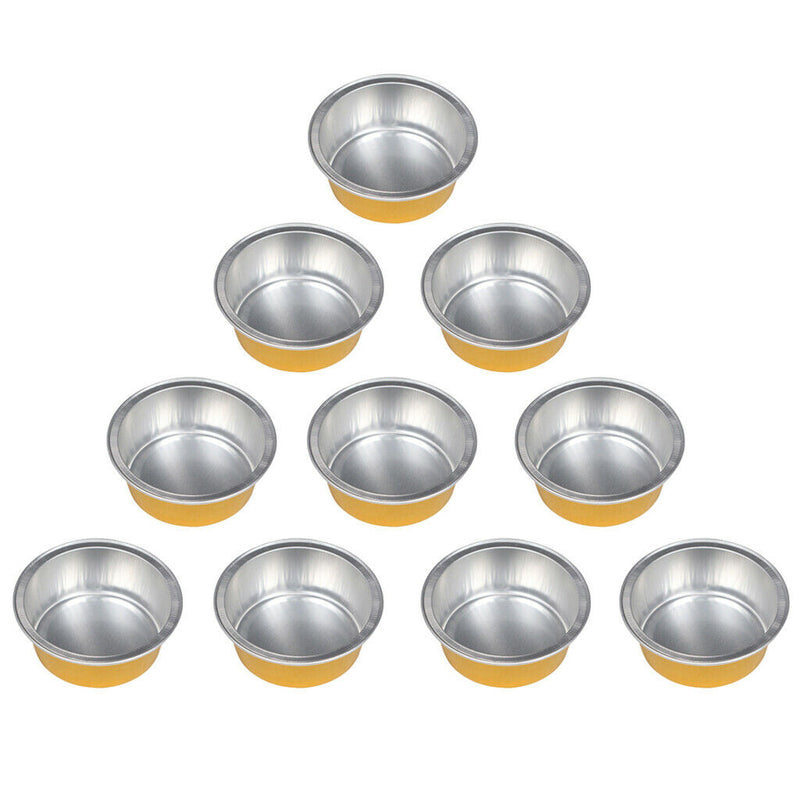 20 Pieces Wax Melting Bowl Mini Remover Wax Bean Beads Pot Golden 5.2x2cm