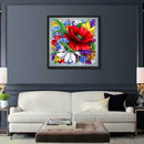 5D DIY Full Drill Diamond Painting Flowers Cross Stitch Embroidery (30x30cm