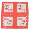 20pcs/Set Santa Claus Printing Napkins Christmas Napkins Party de 3C