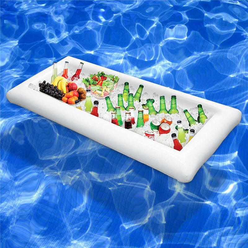 Swimming Pool Floating Tables For Alcohol Beer Drinks Holder Ice Water KTT