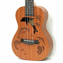 Ukulele Uke 4 Nylon Strings Sapele Rosewood Guitar Dolphin Pattern Universa