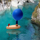 Children Bath Balloon Powered Boat Wooden Gifts Educational Toys Swimming K7K2
