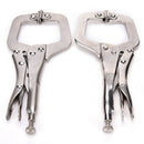 Alloy Steel C Clamp Vise Grip Locking Welding Quick Pliers Wood Tenon Locato Tw