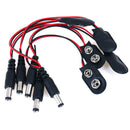 5Pcs 5.5*2.1MM 9V Battery Snap Power Cable to DC Clip Male Line Adap FT