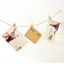 50 pcs Mini Hearts Wooden Pegs Photo Clips Craft Wedding Party Xmas Decor PEJ