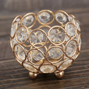 Crystal Candle Holder Candlestick Desktop Centerpieces Ornament for Party