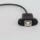 Black USB Angle 90 Degree Angle Extension Cable Male to Female Adapter WWJ