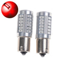 2Pcs Red BA15S P21W 1156 33SMD 5730 12V LED Car Reverse Backup Lamp B Nd