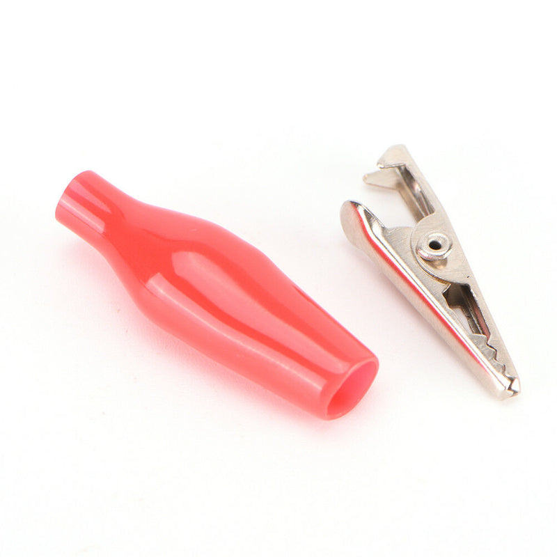 10X Leads HOT for Electrical Jumper Wire Test Cable Alligator Clip 28mm~ JR