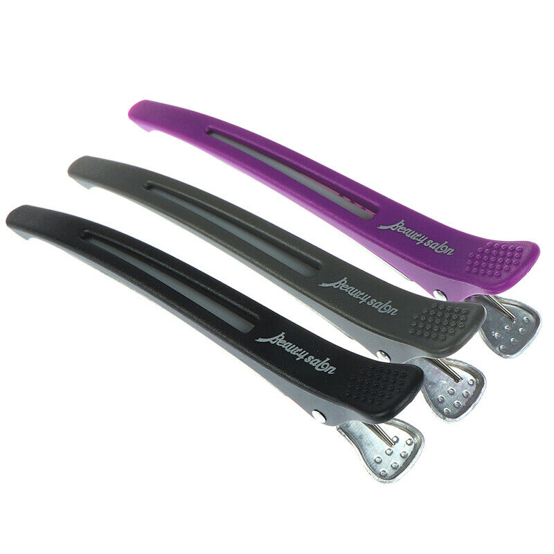 6Pcs Hairdressing Women Duck Mouth Hair Clips Metal Hairpins Salon Clamps 3C