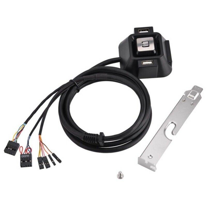 1.2 m PC Desktop Computer Case Power Supply on/off USB Reset HDD Button ROE CVM