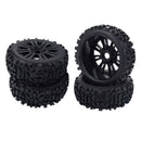 4pcs RC Tires and Wheel Rims Set Foam Inserts 12mm Hub for 1/8 Scale on Road