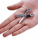 Stainless Steel Outdoor Survival EDC Useful Mini Scissor C Tools Pocket Key B5H1