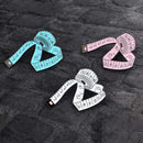 Women Bohemian Measuring Tape Sizing Tool Brooch Badge Collar Pins Lovely WhW6Y8