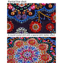 5D DIY Special Shaped Diamond Painting Ethnic Flower Cross Stitch Embroider