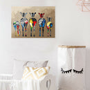 Painting By Numbers DIY Color Zebra Hand Painted Canvas Oil Picture Artwork