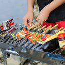 12pcs 315mm Long Stainless Steel BBQ Skewers Barbecue Kebab Skewers