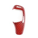 Carbon Fiber Look ABS Plastic Shifter Knob Cover Red for BMW Styling Accessories
