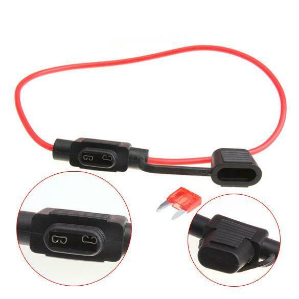 Waterproof Power Socket Mini Blade Type In Line Fuse Holders Tool With 10A Fuse