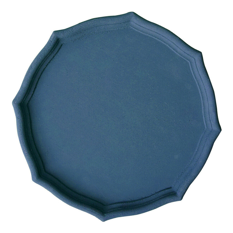 Colorful Wood Dried Fruit Plate Snacks Dessert Serving Tray Blue