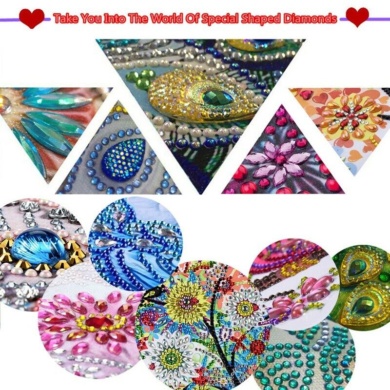 Diy 5D Partial Shaped Diamond Painting Moon Cat Cross Stitch Diamond Embroi