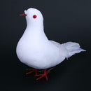 Decorative Dove Artificial Foam Feather White Pigeon Bird Wedding Ornament