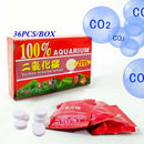 36pcs CO2 Tablets Carbon Dioxide For Plant Aquarium Fish Tank Diffuser Plant
