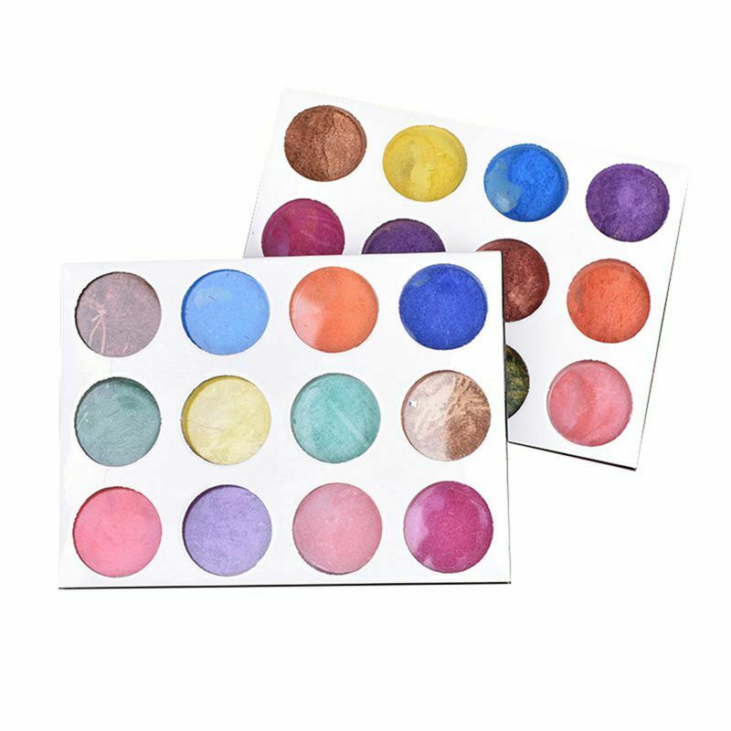 12boxes/set 12 Colors Holographic Nail Powder Nail Manicure For Nails Art C A6P8