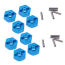 8pack 12mm Wheel Hub Hex Drive Adapter fit for HSP 1/10 RC Drift Buggy Truck Car