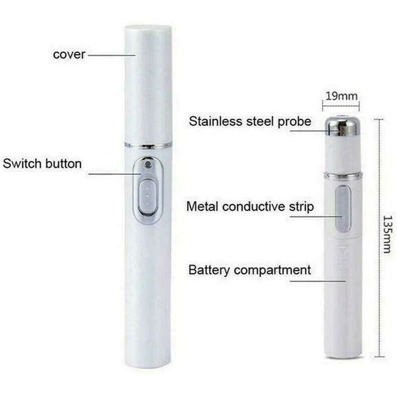 Blue Light Acne Removal Pen Eye Bag Dark Circle Removing Stick Eye Massager