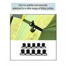 10pcs Camping Tent Tent Tarpaulin Clamp Tarpaulin Bracket Tent Pole Holder Clip