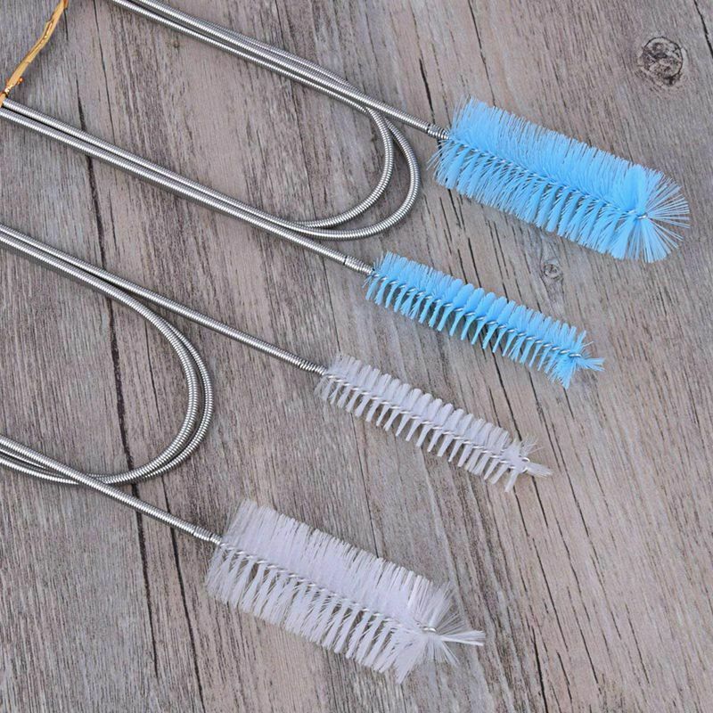 2pcs 155cm Aquarium Cleaning Brush Double Ended Flexible for Tube Brush Hos