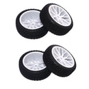 4x 1/16 Rally Tire  Car Tires Buggy Tyre Pull Rally Wheel for RC Car