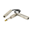 6.35mm 1/4inch Male to 2 Female Guitar Patch Cable/Guitar Cord, Instrument Cable