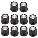 10pcs Black Tone Knobs for Electric Guitar Bass Amplifier