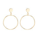 Simple Round Earrings Geometric Big Circle Trendy Earrings For Women Earrin