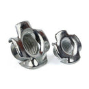 50pcs M8 metal Captive T Nuts Pronged Tee Blind Nuts Metric
