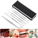 6pcs/set Stainless Steel Dental Tools Tooth Dentist Hygiene Explorer Instruments
