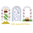 Garden Gate Cutting Dies Stencils Scrapbook Embossing DIY Craft Album Card  A