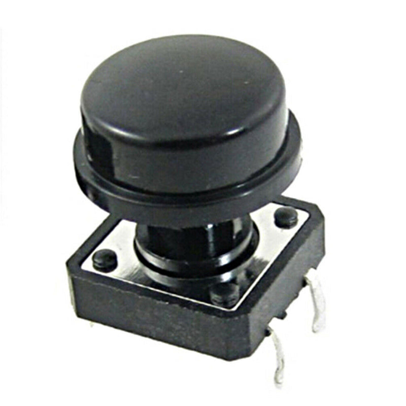 10pcs Momentary Tact Tactile Push Button Switch 12x12x12mm 4 Pin Cap  Gw