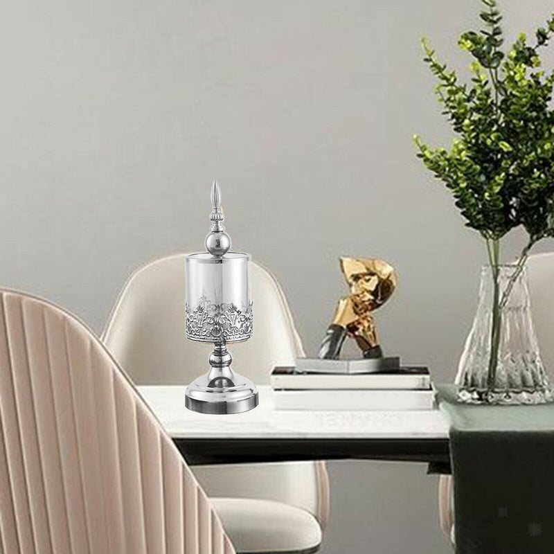 Luxury Candlestick Pillar Candle Holder Metal Wedding Dinner Home Decoration