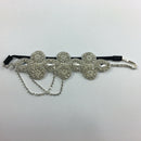 2x Tassel 20s Crystal Rhinestone Fascinator Headpiece Headband Bridal