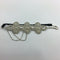 2x Tassel 20s Crystal Rhinestone Fascinator Headpiece Headband Bridal
