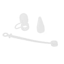Pencil Cap Holder / Nib Cover/ Cable Adapter Tether for iPad Pro Clear