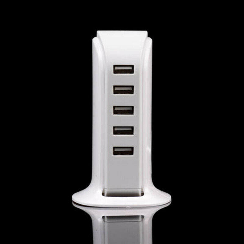 Universal 5 Port USB Wall Travel Charger Desktop USB Hub Charging Station yth
