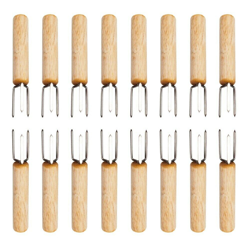 16 Pcs Set 304 Stainless Steel Corn Barbecue Holders Fork Bbq Portable Beef O5V5