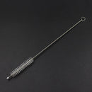 2pcs Stainless Steel Metal Juice Water Drinking Straws+ 1pc Cleaning Brush Set
