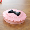 Cute Bow Fairy Ribbon False Eyelash Protect Shape Case Container Pink Box/ OZ