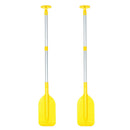 2 Pieces Collapsible Kayak Paddles Aluminum Alloy Oars for Inflatable Boat