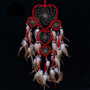 Love Heart Feather Dream Catcher Wind Chimes Wall Hanging Decor Ornaments
